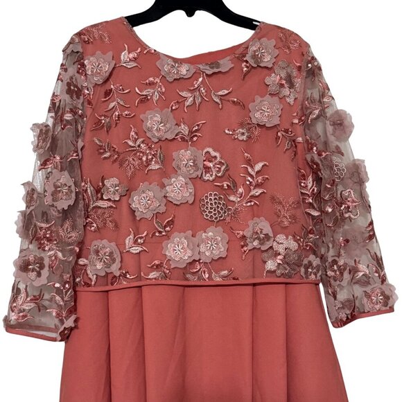 Cremeria Womens‎ Pink & Rose Formal Dress - Size 42 (10) - NWT - Picture 4 of 7